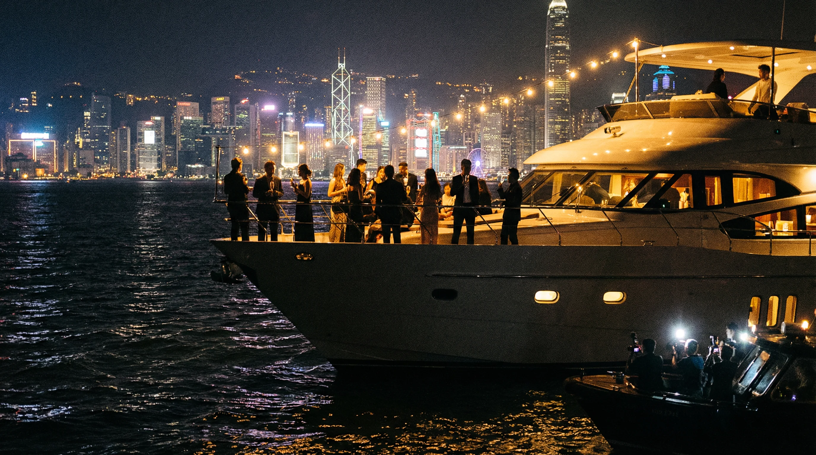 维港游艇派对的独家画面